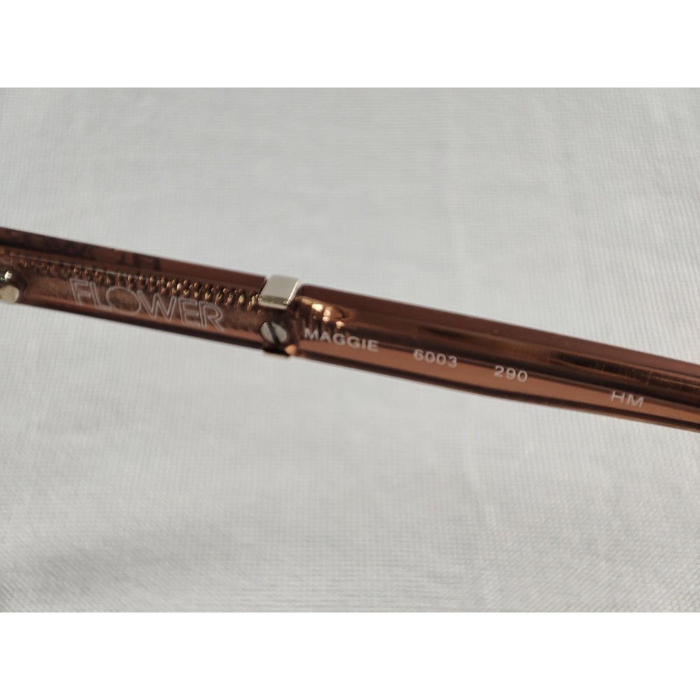 Flower by Drew Barrymore Maggie 6003 290 Eyeglasses Frames 50-19-140 Brown Pink - Picture 6 of 8